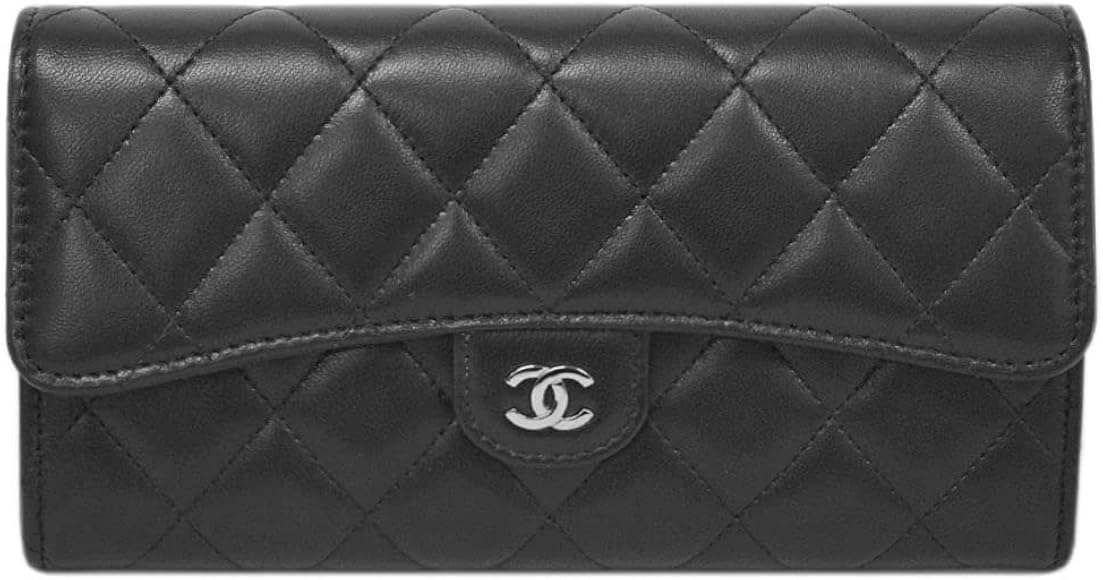 Amazon | [CHANEL] [シャネル] 2つ折り長財布 マトラッセ ラムスキン ...